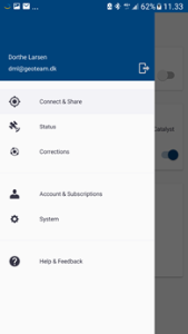 Trimble Catalyst Menu